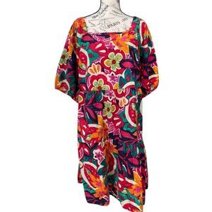 Mlle Gabrielle Floral Multicolor Dress in Size 2X